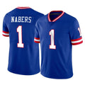 NY.Giants #1 Malik Nabers Player Royal Classic Vapor Home Game Odoa Stitched Jerseys