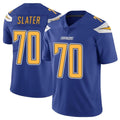 LA.Chargers #70 Rashawn Slater Player Royal Limited Color Rush Vapor Untouchable Home Game Odoa Stitched Jerseys