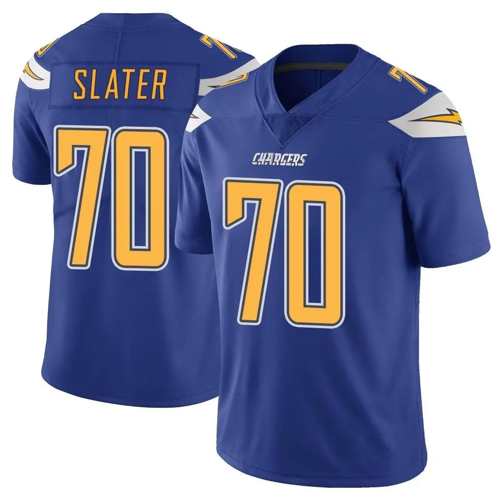 LA.Chargers #70 Rashawn Slater Player Royal Limited Color Rush Vapor Untouchable Home Game Odoa Stitched Jerseys