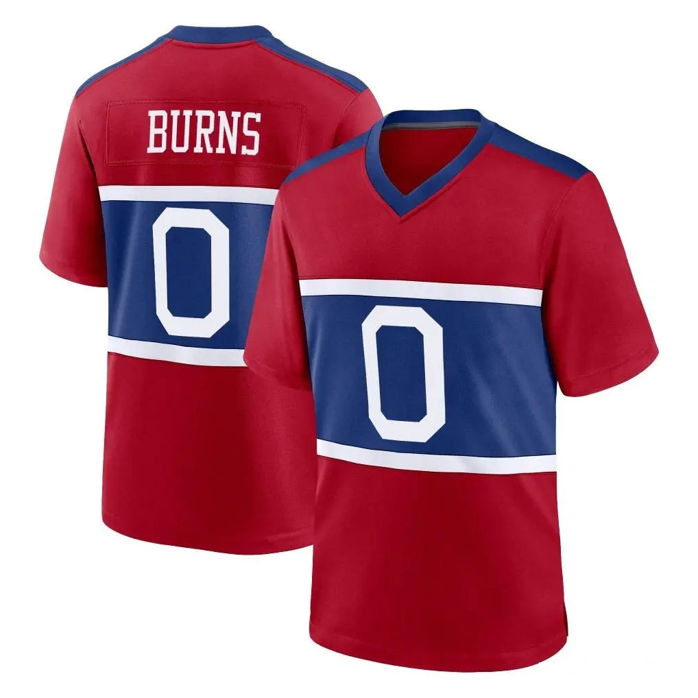 NY.Giants #0 Brian Burns Player Red Century Home Game Odoa Stitched Jerseys