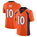 D.Broncos #10 Bo Nix Player Orange Color Vapor Untouchable Limited Game Odoa Stitched Jerseys