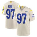 LA.Rams #97 Poona Ford Player Bone Home Game Odoa Stitched Jerseys