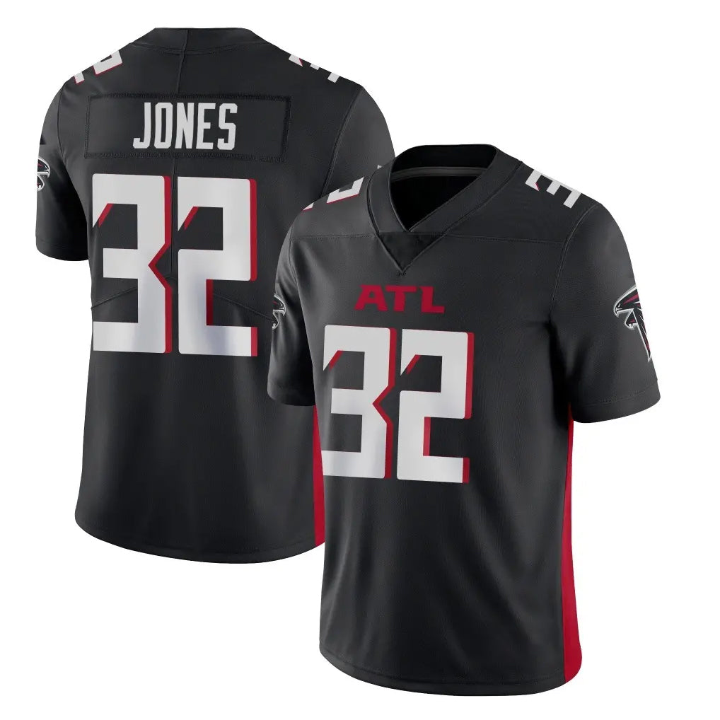 A.Falcons #32 Cash Jones Player Black Vapor Untouchable Limited Home Game Odoa Stitched Jerseys