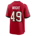 Odoa TB.Buccaneers #49 Owen Wright Red Team Game Jersey