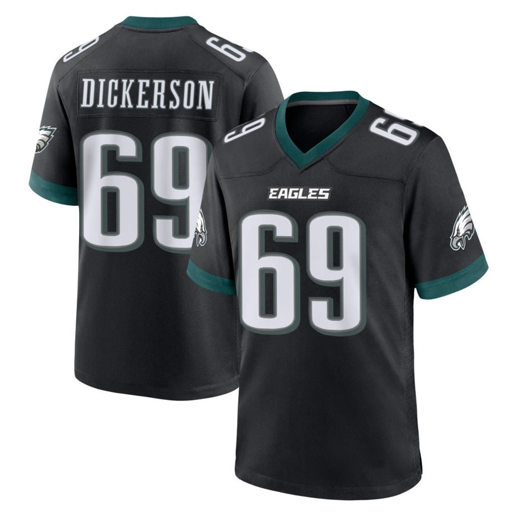 P.Eagles #69 Landon Dickerson Player Black Game Home Odoa Stitched Jerseys