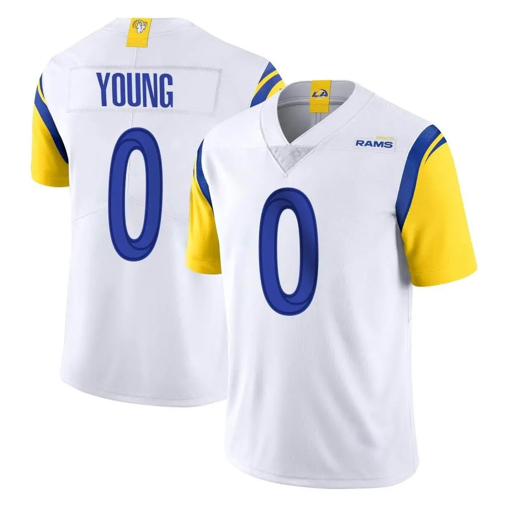 LA.Rams #0 Byron Young Player White Limited Vapor Untouchable Home Game Odoa Stitched Jerseys