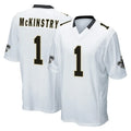 NO.Saints #1 Kool-Aid McKinstry Player White Home Game Odoa Stitched Jerseys