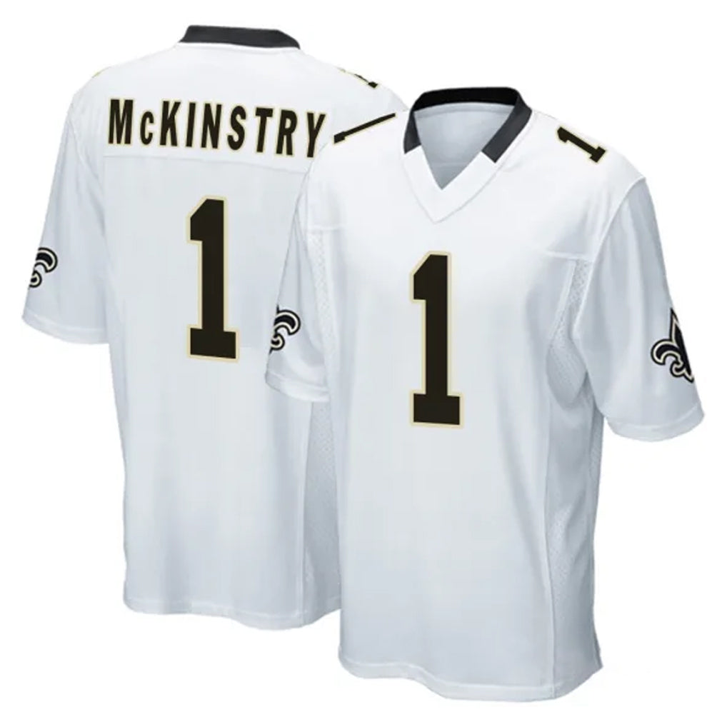 NO.Saints #1 Kool-Aid McKinstry Player White Home Game Odoa Stitched Jerseys