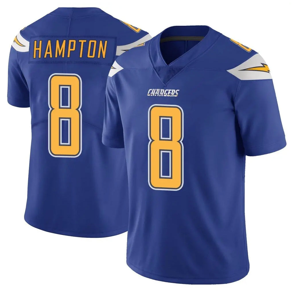 LA.Chargers #8 Omarion Hampton Player Royal Limited Color Rush Vapor Untouchable Home Game Odoa Stitched Jerseys