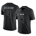 S.Seahawks #4 Michael Dickson Player Black Limited Reflective Home Game Odoa Stitched Jerseys