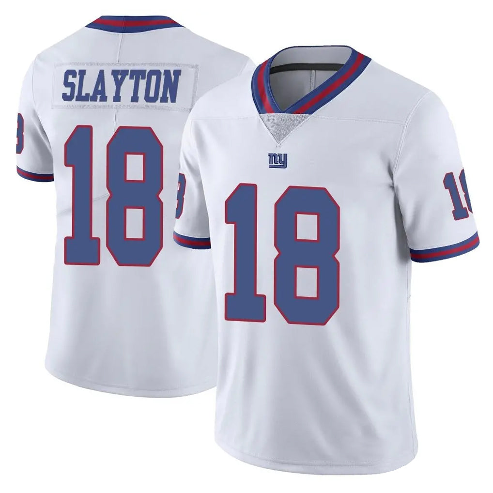 NY.Giants #18 Darius Slayton Player White Color Rush Home Game Odoa Stitched Jerseys