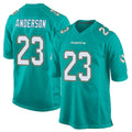 M.Dolphins #23 Zayne Anderson Player Aqua Team Color Home Game Odoa Stitched Jerseys