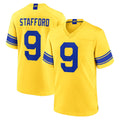 LA.Rams #9 Matthew Stafford Player Gold Classic Sol Home Game Odoa Stitched Jerseys