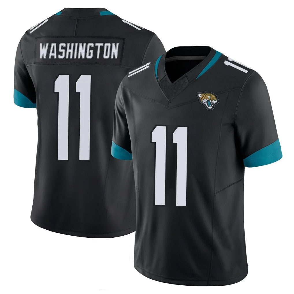 J.Jaguars #11 Parker Washington Player Black Vapor F.U.S.E. Limited Home Game Odoa Stitched Jerseys