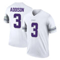 M.Vikings #3 Jordan Addison Player White Alternate Legend Home Game Odoa Stitched Jerseys