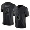B.Bills #4 James Cook III Player Black RFLCTV Limited Odoa Stitched Jerseys