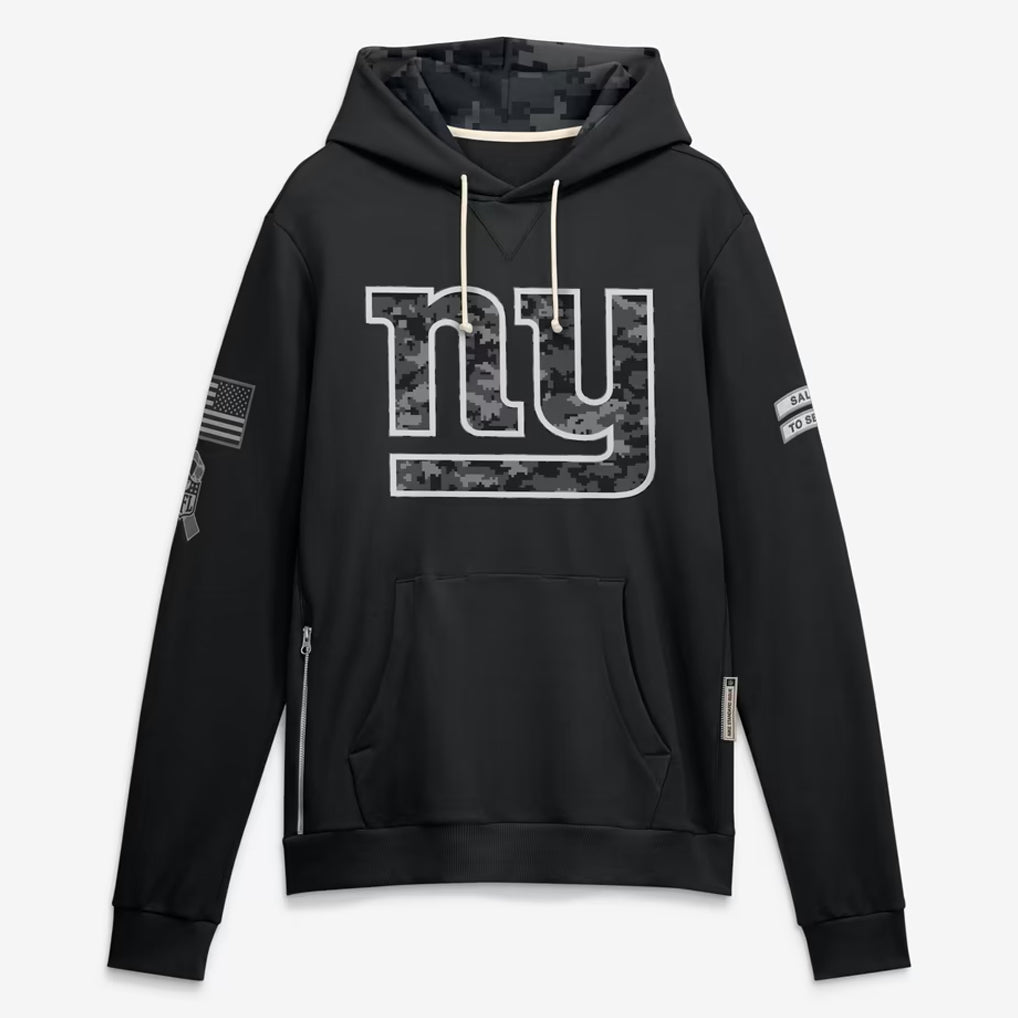 NY.Giants 2026 Black Logo Pullover Hoodies Limited Game Odoa Stitched Jerseys
