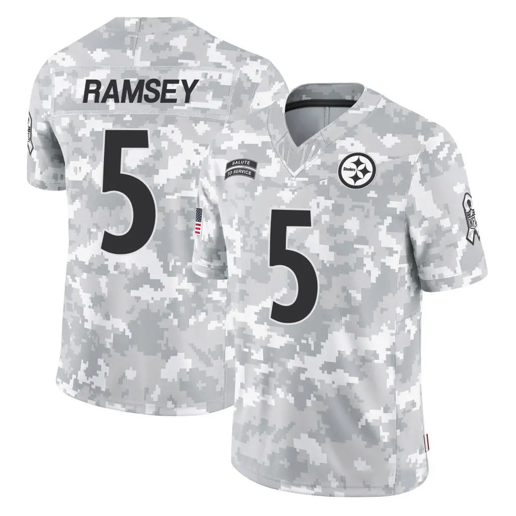 P.Steelers #5 Jalen Ramsey Player Arctic Camo Limited Salute To Service Home Game Odoa Stitched Jerseys