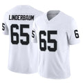 LV.Raiders #65 Tyler Linderbaum Player White Limited Vapor F.U.S.E. Home Game Odoa Stitched Jerseys