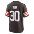 Odoa C.Browns #30 Devin Bush Brown Game Jersey