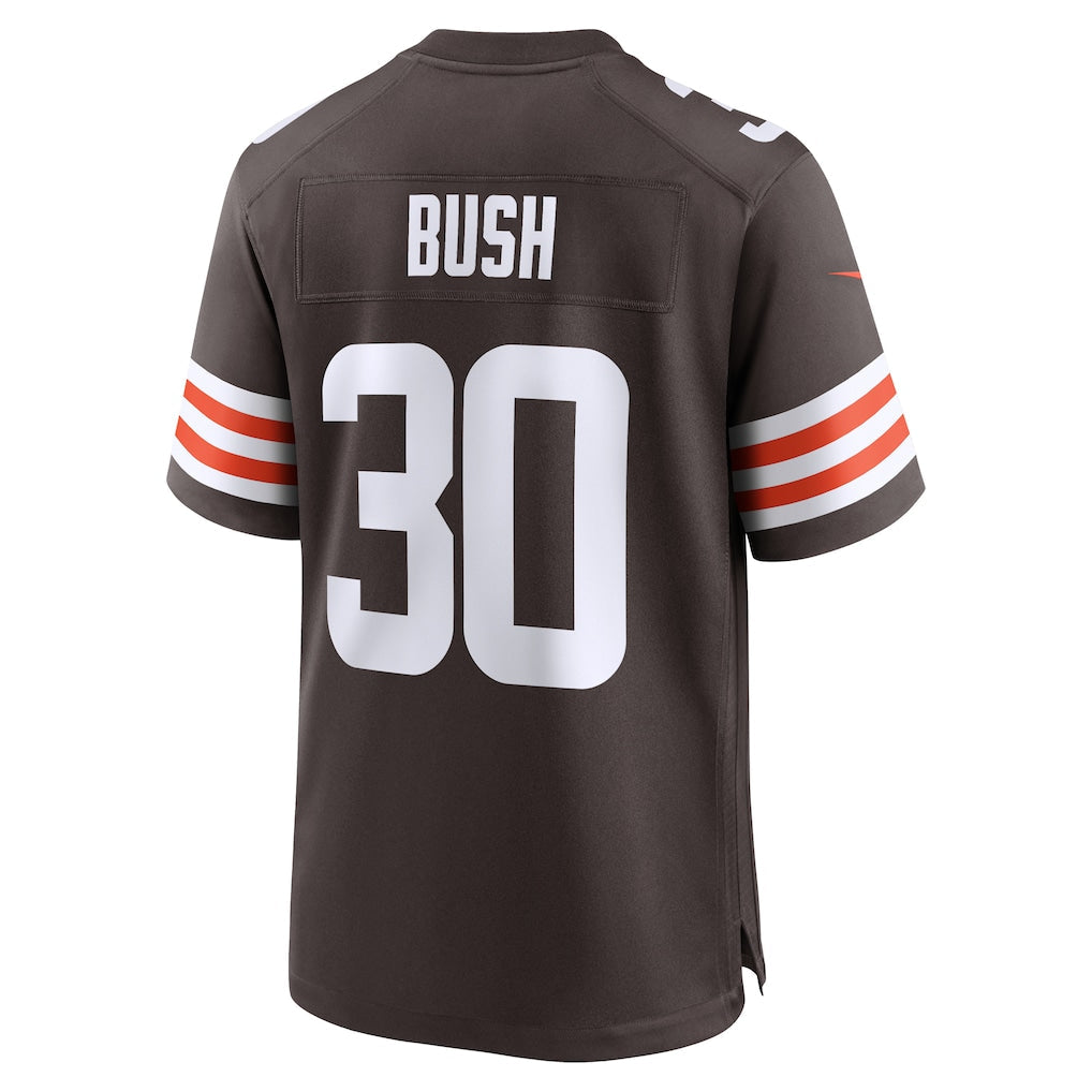 Odoa C.Browns #30 Devin Bush Brown Game Jersey