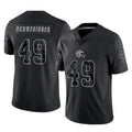 C.Browns #49 Carson Schwesinger Player Black Reflective Home Game Odoa Stitched Jerseys