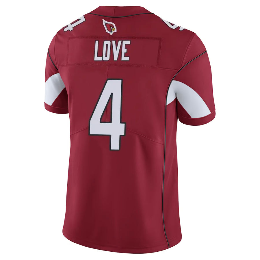 A.Cardinals #4 Jeremiyah Love Player Cardinal Vapor Limited Home Game  Odoa Stitched Jerseys