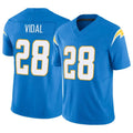 LA.Chargers #28 Kimani Vidal Player Blue Limited Vapor F.U.S.E. Home Game Odoa Stitched Jerseys