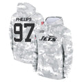 NY.Jets #97 Harrison Phillips Player Arctic Camo Salute to Service Pullover Hoodies Limited Game Odoa Stitched Jerseys