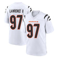 C.Bengals #97 Dexter Lawrence II Player White Home Game Odoa Stitched Jerseys
