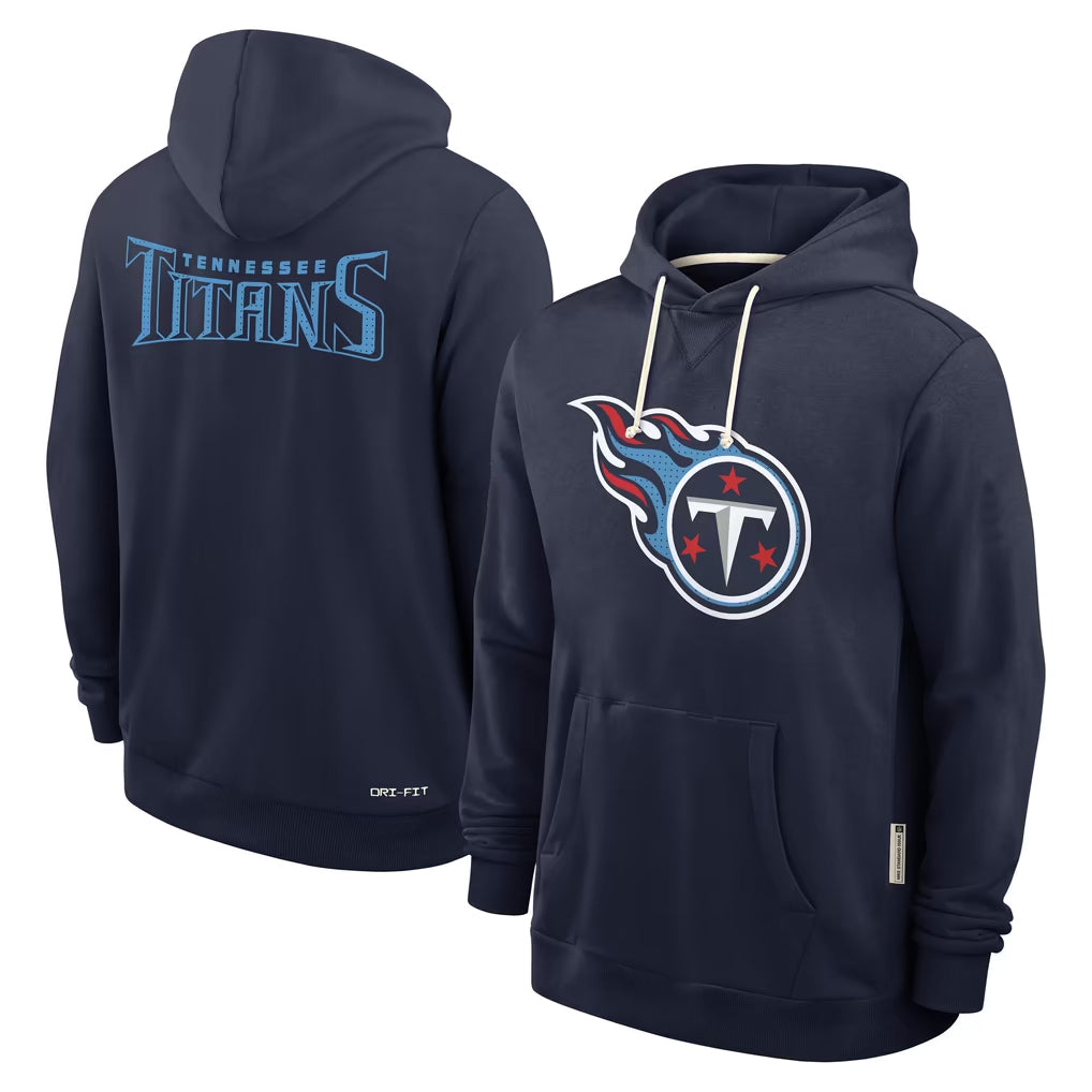 T.Titans ## Titans Blank Player Navy LOGO Pullover Hoodies Home Game Odoa Stitched Jerseys