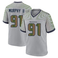 S.Seahawks #91 Byron Murphy II Player Grey 2025 Rivalries Collection Home Game Odoa Stitched Jerseys