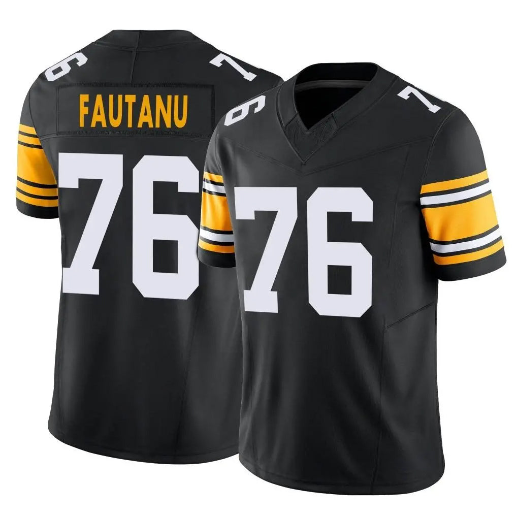 P.Steelers #76 Troy Fautanu Player Black Limited Alternate Vapor F.U.S.E. Home Game Odoa Stitched Jerseys