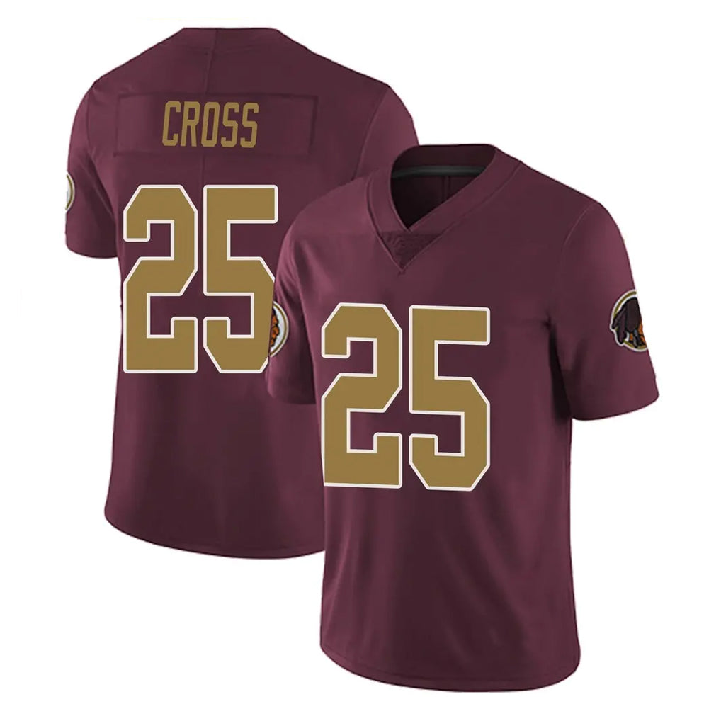 W.Commanders #25 Nick Cross Player Burgundy Alternate Vapor Untouchable Home Game Odoa Stitched Jerseys