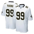 NO.Saints #99 Chase Young Player White Home Game Odoa Stitched Jerseys