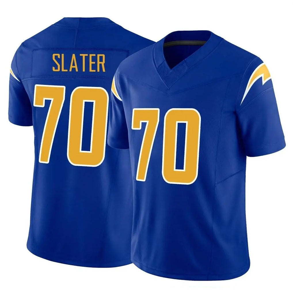 LA.Chargers #70 Rashawn Slater Player Royal Limited Vapor F.U.S.E. Home Game Odoa Stitched Jerseys