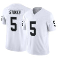 LV.Raiders #5 Eric Stokes Player White Limited Vapor F.U.S.E. Home Game Odoa Stitched Jerseys