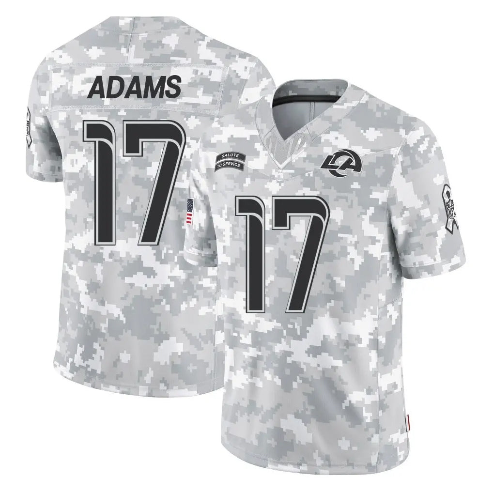 LA.Rams #17 Davante Adams Player Arctic Camo Salute To Service Limited Game Odoa Stitched Jerseys