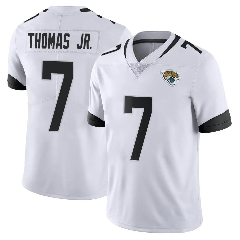 J.Jaguars #7 Brian Thomas Jr. Player White Vapor Untouchable Limited Home Game Odoa Stitched Jerseys