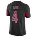 A.Cardinals #4 Jeremiyah Love Player Black Limited Elite Home Game Odoa Stitched Jerseys