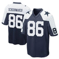 D.Cowboys #86 Luke Schoonmaker Player Navy-White Alternate Home Game Odoa Stitched Jerseys