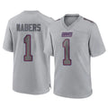 NY.Giants #1 Malik Nabers Player Gray Atmosphere Fashion Limited Game Odoa Stitched Jerseys