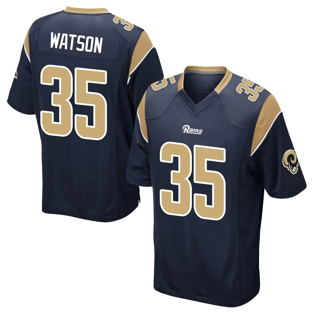 LA.Rams #35 Jaylen Watson Player Navy Home Game Odoa Stitched Jerseys