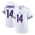 M.Vikings #14 Jauan Jennings Player White Alternate Home Game Odoa Stitched Jerseys