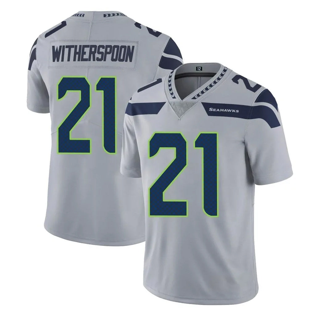 S.Seahawks #21 Devon Witherspoon Player Gray Limited Vapor Untouchable Home Game Odoa Stitched Jerseys