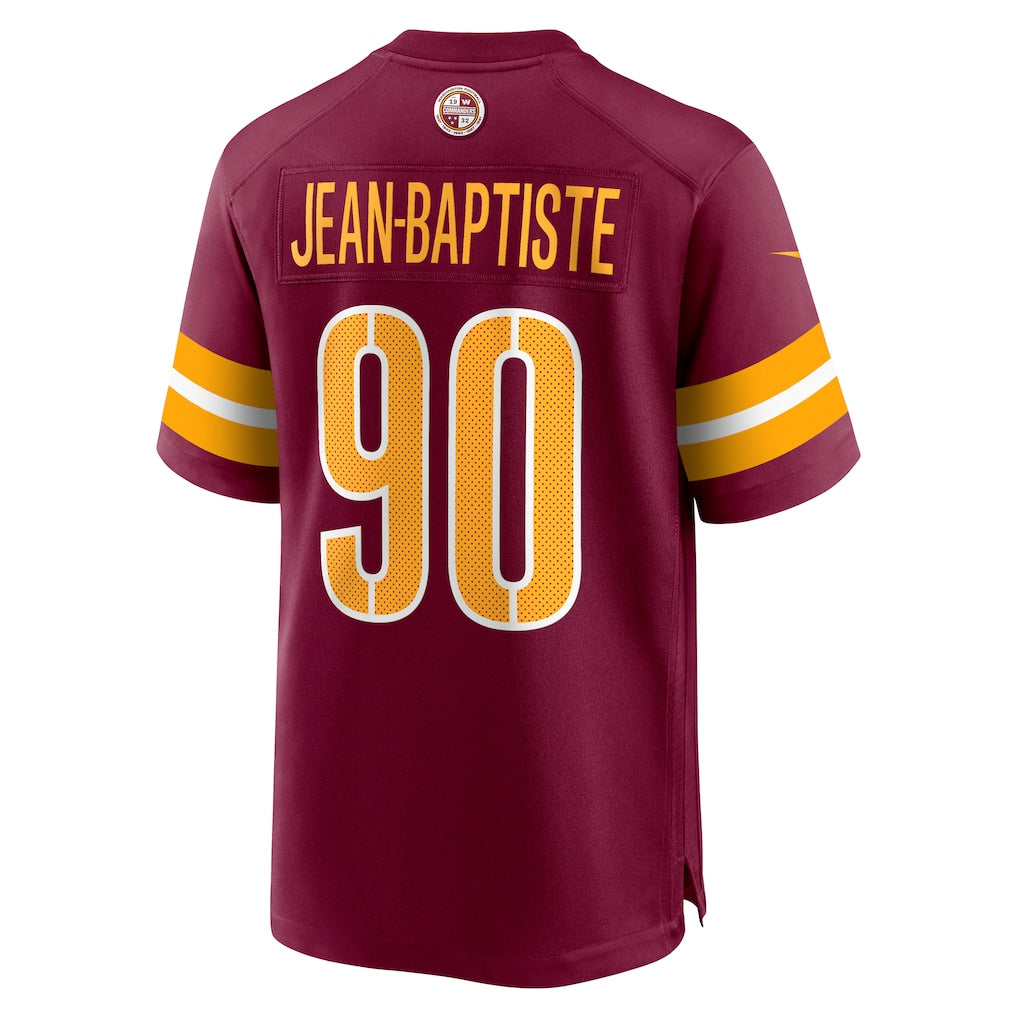 Odoa W.Commanders #90 Javontae Jean-Baptiste Burgundy Game Jersey