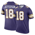 M.Vikings #18 Justin Jefferson Player Purple Limited Classic Home Game Odoa Stitched Jerseys