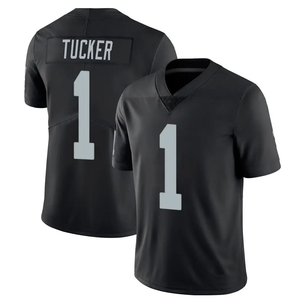 LV.Raiders #1 Tre Tucker Player Black Limited Vapor Untouchable Home Game Odoa Stitched Jerseys