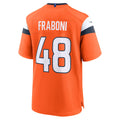 Odoa D.Broncos #48 Mitchell Fraboni Orange Team Game Jersey