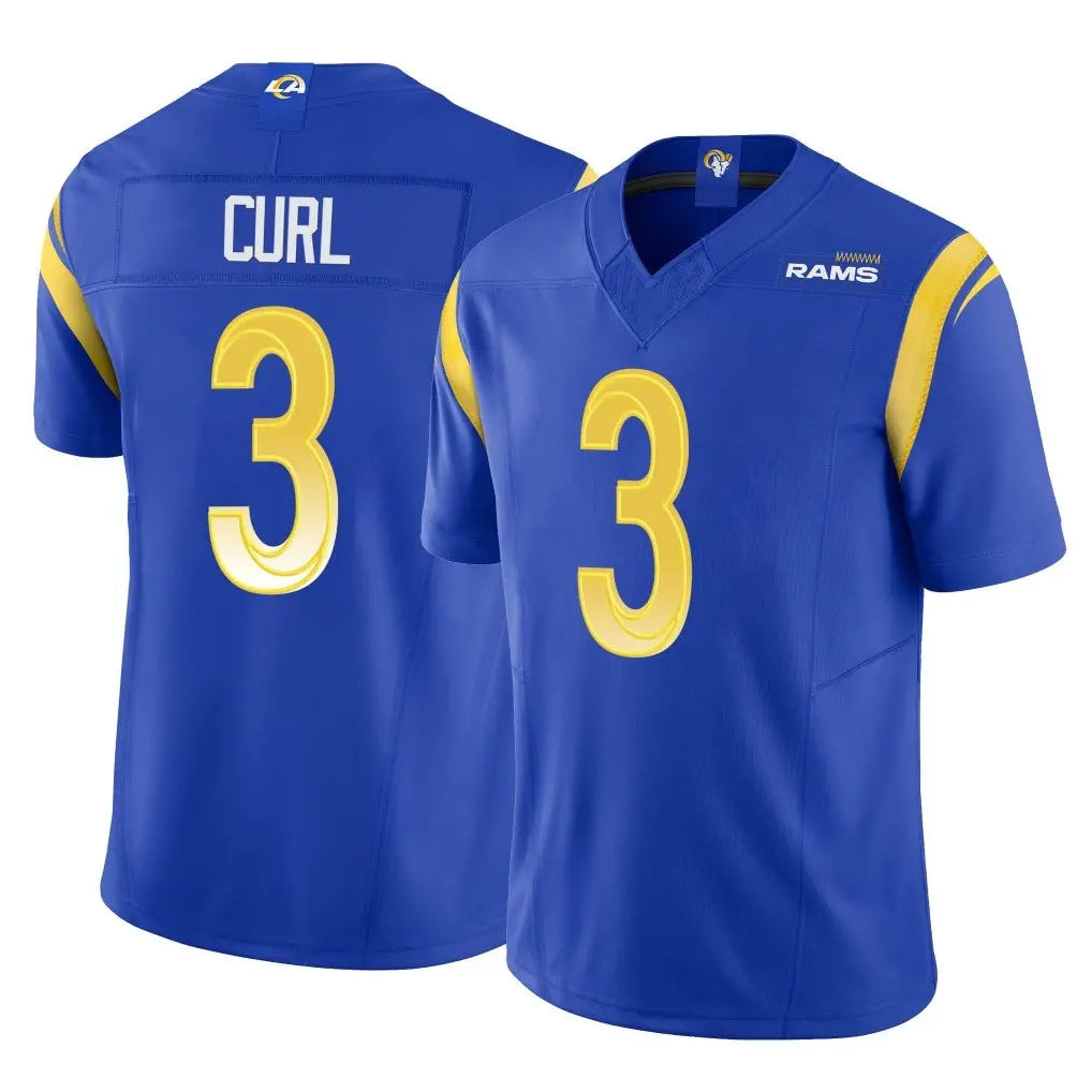 LA.Rams #3 Kam Curl Player Royal Limited Vapor F.U.S.E. Home Game Odoa Stitched Jerseys